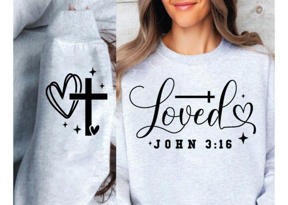 Bible Loved John 3 16 Svg Graphics T-Shirt Designs