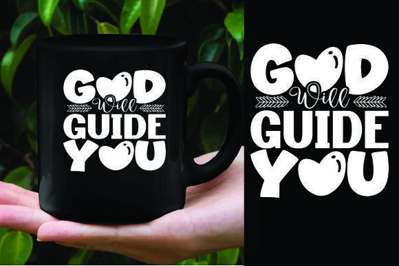 GOD WILL GUIDE YOU: Christian T-Shirt Graphics for Editorial Design