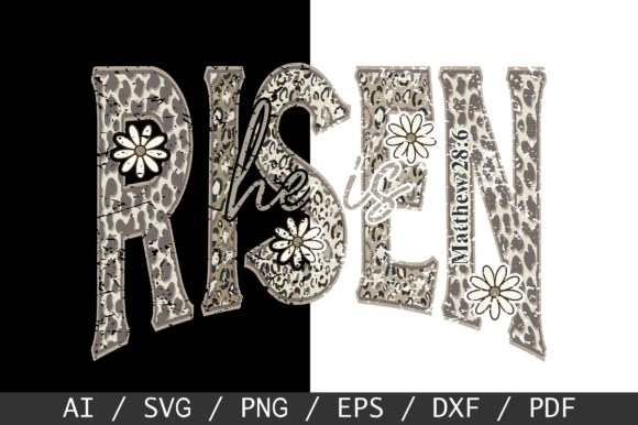 He is Risen SVG: Camo Christian Graphics for T-Shirt Designs