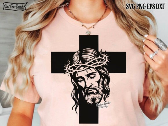 Jesus Cross SVG: Graphics for T-Shirt Designs & Publishing