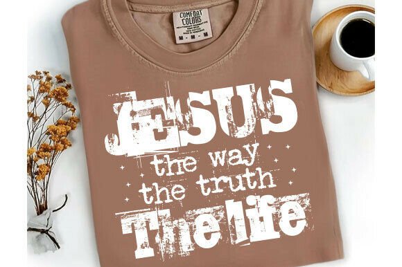 Jesus the Way SVG: Faith Graphics for T-Shirt Designs