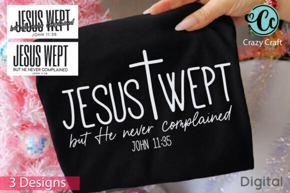 Jesus Wept SVG Graphics for T-Shirt Designs