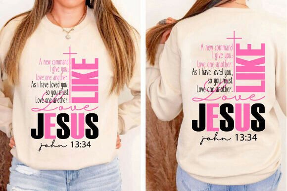 Love Like Jesus SVG: T-Shirt Graphics & Handmade Faith Design