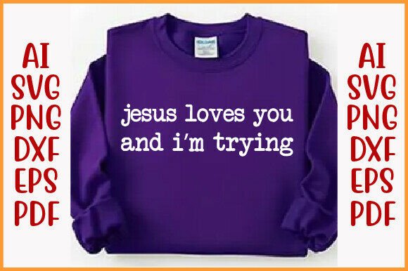 Trendy Jesus PNG SVG for T-Shirt Designs and Graphics